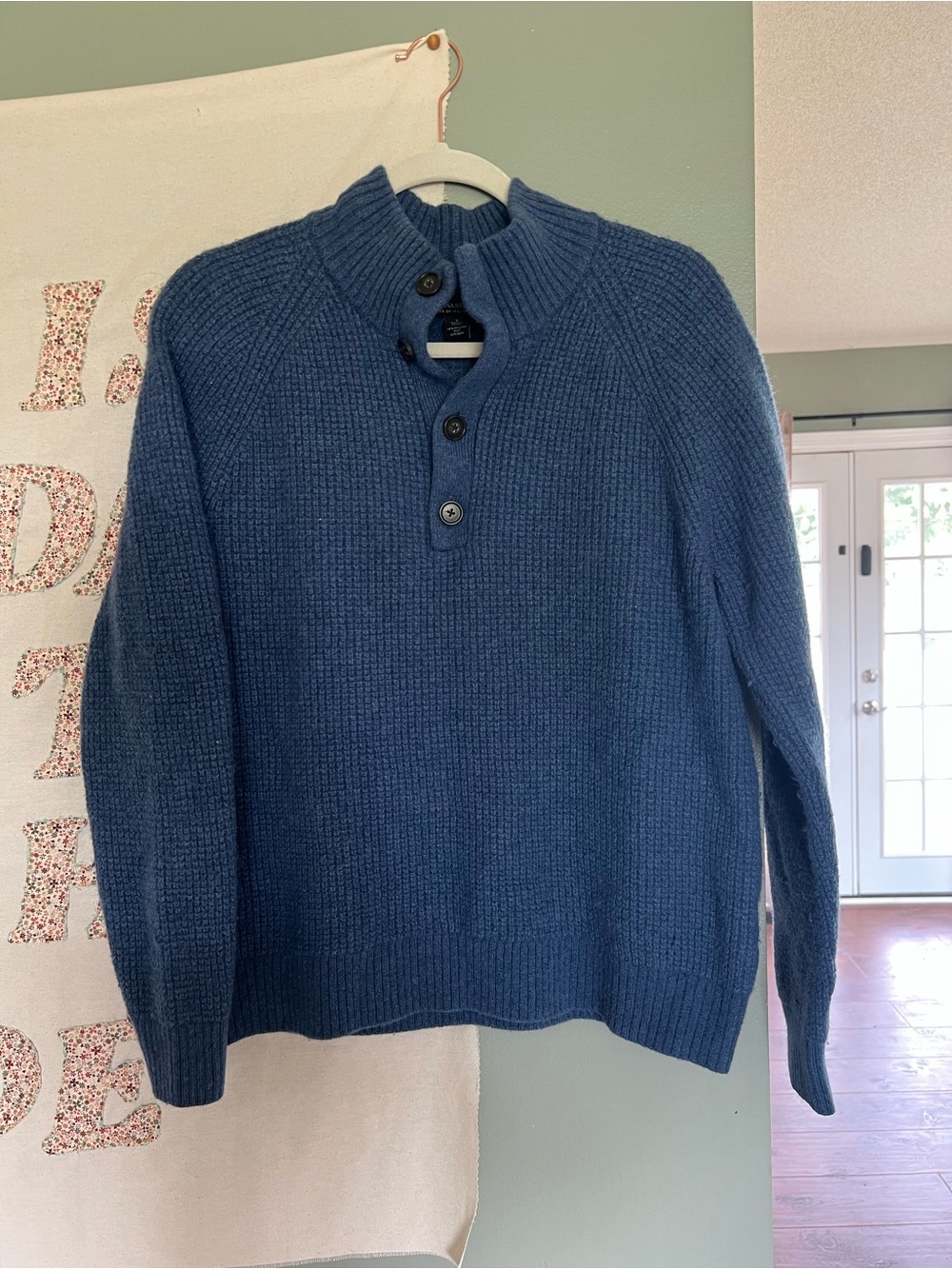 Banana Republic Wool Blend Blue Sweater